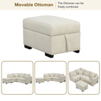 L-shaped Sectional Pull Out Sofa Bed Sleeper Sofa with Two USB Ports, Two Power Sockets