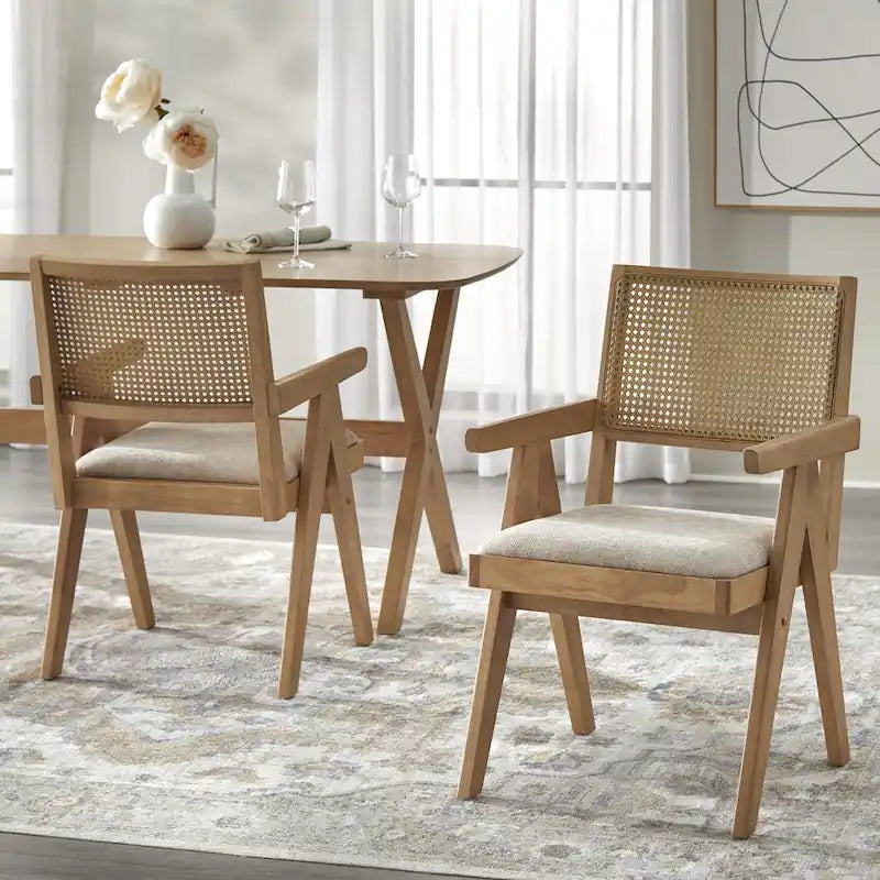 Solid Wood Armchair Dining Set