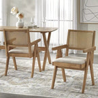 Solid Wood Armchair Dining Set