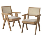 Solid Wood Armchair Dining Set