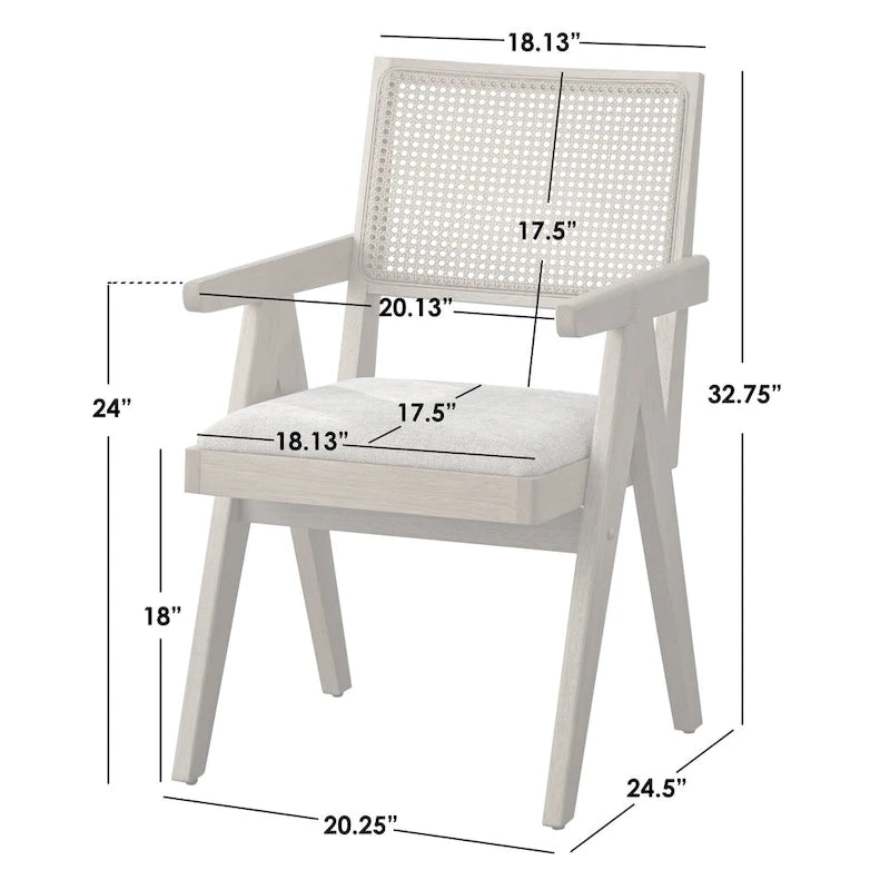 Solid Wood Armchair Dining Set