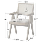 Solid Wood Armchair Dining Set