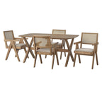 Solid Wood Armchair Dining Set