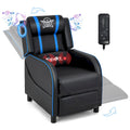 Massage Gaming Recliner Chair PU Leather Single Recliner Sofa