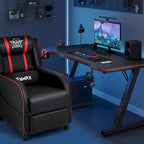 Massage Gaming Recliner Chair PU Leather Single Recliner Sofa