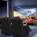 Massage Gaming Recliner Chair PU Leather Single Recliner Sofa