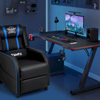 Massage Gaming Recliner Chair PU Leather Single Recliner Sofa