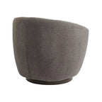 Grey 37.2 Swivel Barrel Chair with Storage