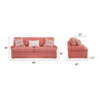 Sofa with Three Matching Pillows