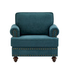 Modern Sofa Chair with Nailhead Rivet Trim 33.07 x 37.20 x 35.43