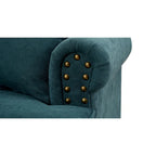 Modern Sofa Chair with Nailhead Rivet Trim 33.07 x 37.20 x 35.43