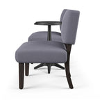 Transitional Grey Wood 3-piece Table with Chair Set