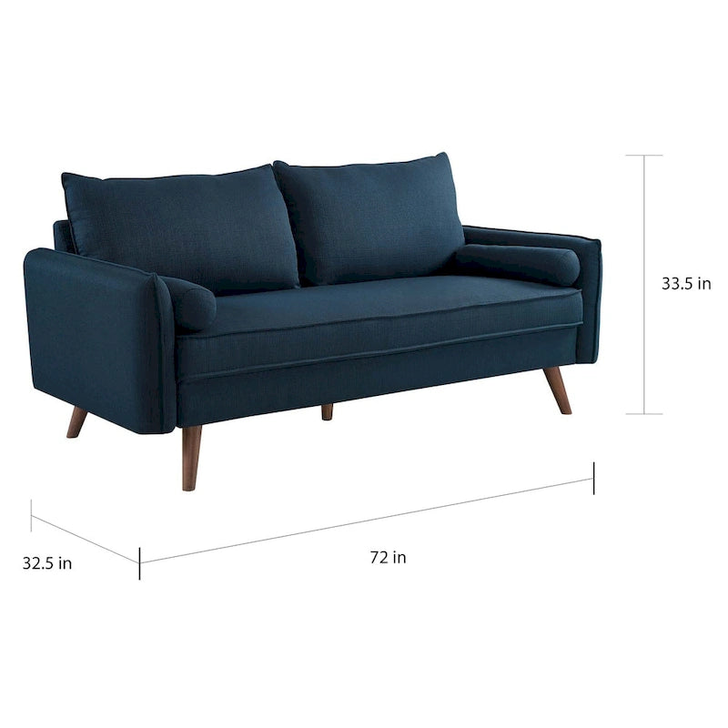 Upholstered Fabric Sofa 32.5L x 72W x 33.5H