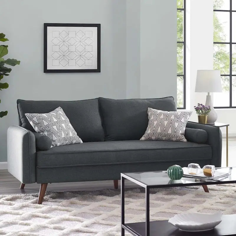Upholstered Fabric Sofa 32.5L x 72W x 33.5H