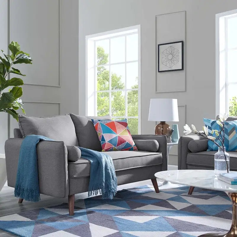 Upholstered Fabric Sofa 32.5L x 72W x 33.5H