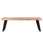 Handmade 50 Sheesham Wood Live Edge Bench (India) 50 x 16 x 18