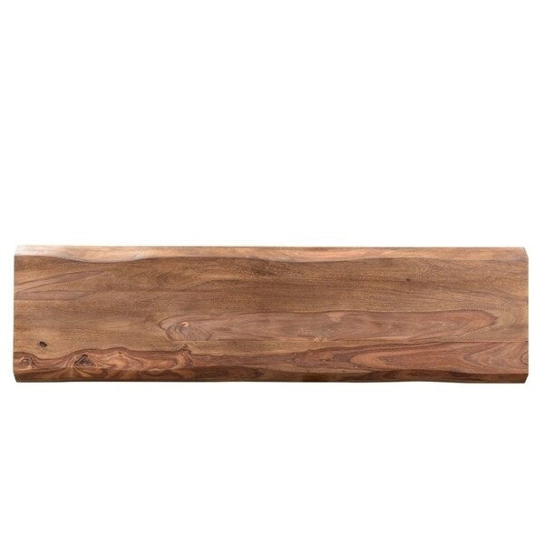 Handmade 50 Sheesham Wood Live Edge Bench (India) 50 x 16 x 18
