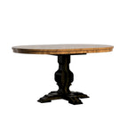 Black Extending Oval Wood Table Slat Back 5-piece Dining Set
