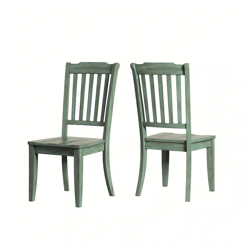 Black Extending Oval Wood Table Slat Back 5-piece Dining Set