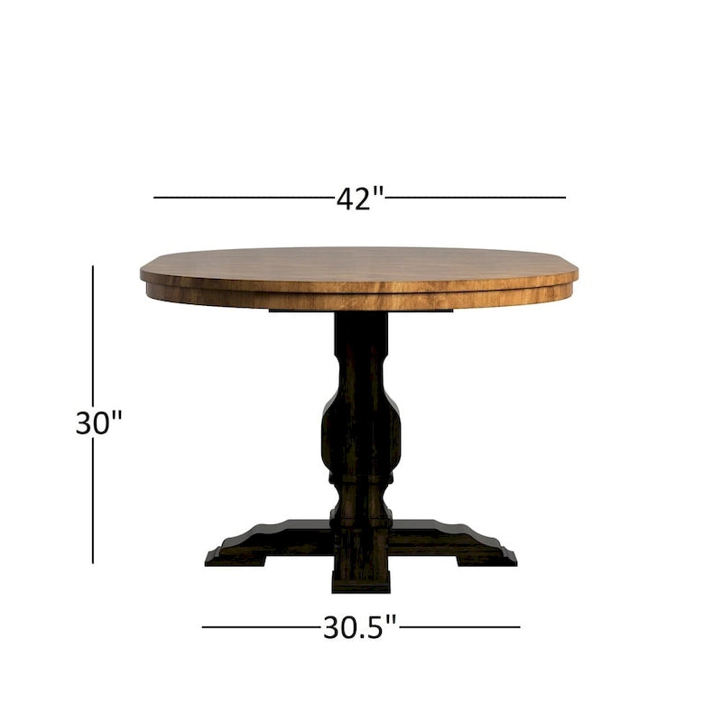 Black Extending Oval Wood Table Slat Back 5-piece Dining Set