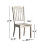 Black Extending Oval Wood Table Slat Back 5-piece Dining Set