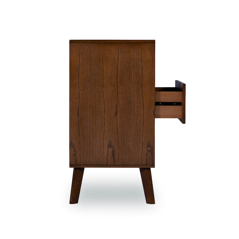 Wooden Mid-Century 6-Drawer Dresser