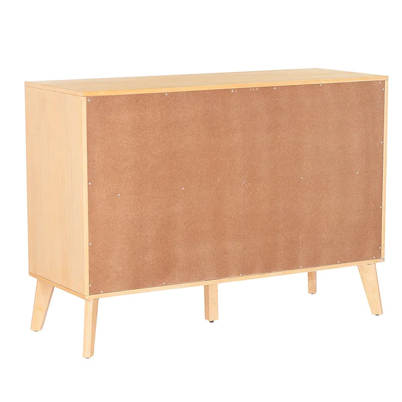 Wooden Mid-Century 6-Drawer Dresser