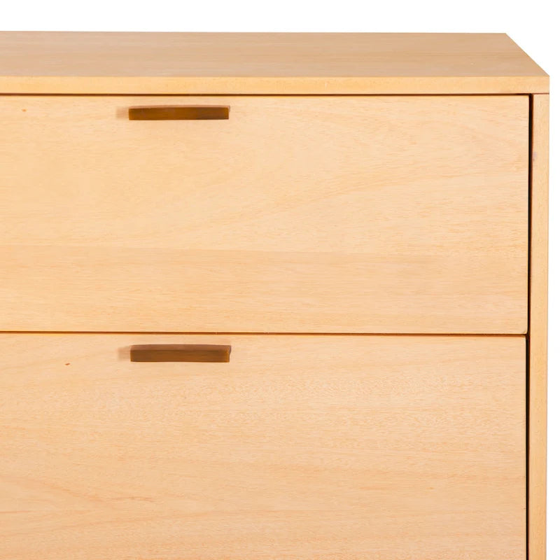Wooden Mid-Century 6-Drawer Dresser