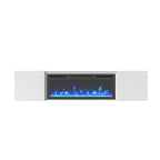 67 MDF Wall Mounted TV Stand with 36 Electric Fireplace