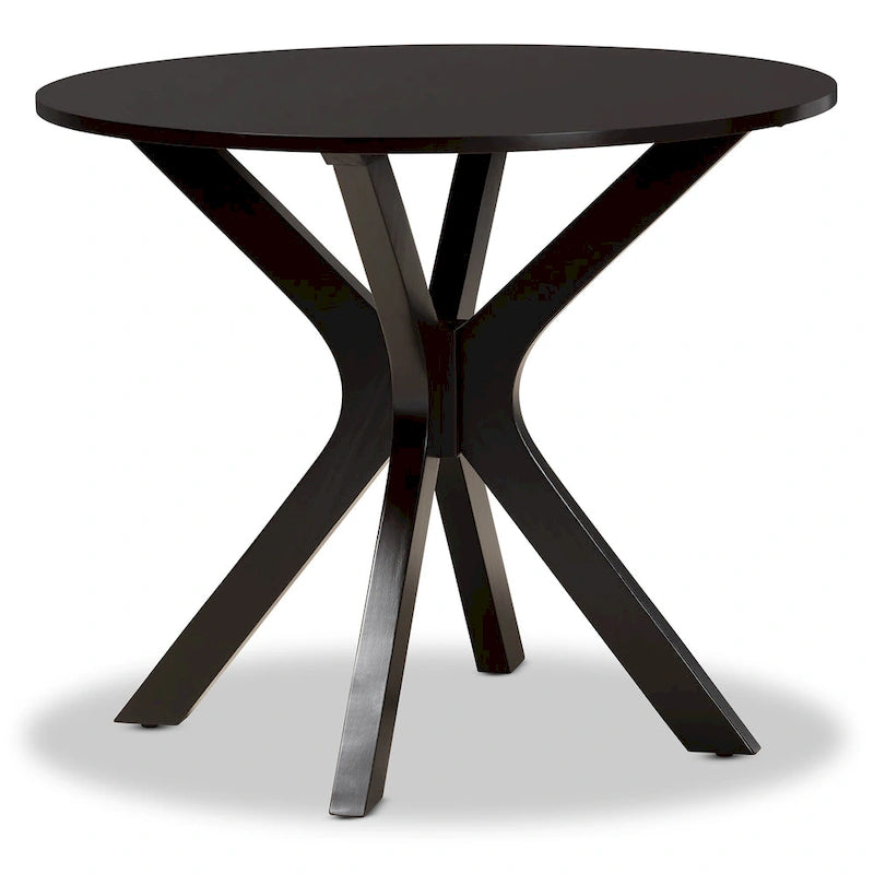 Modern and Contemporary 5-Piece Wood Dining Set-Grey/Dark Brown