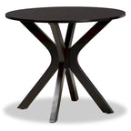 Modern and Contemporary 5-Piece Wood Dining Set-Grey/Dark Brown