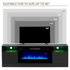 70 Fireplace TV Stand with 36 Electric Fireplace