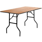 Natural Wood Folding Table