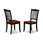 Dining Table Set- an Oval Kitchen Table and Kitchen Chairs, 42x60 Inch, Black & Cherry(Pieces Options)