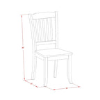Dining Table Set- an Oval Kitchen Table and Kitchen Chairs, 42x60 Inch, Black & Cherry(Pieces Options)