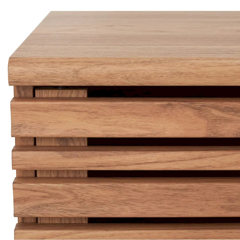 Teela Walnut 59-inch Storage Media TV Stand 59 W x 15 L x 19 H 59Wx15Dx19H