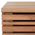 Teela Walnut 59-inch Storage Media TV Stand 59 W x 15 L x 19 H 59Wx15Dx19H
