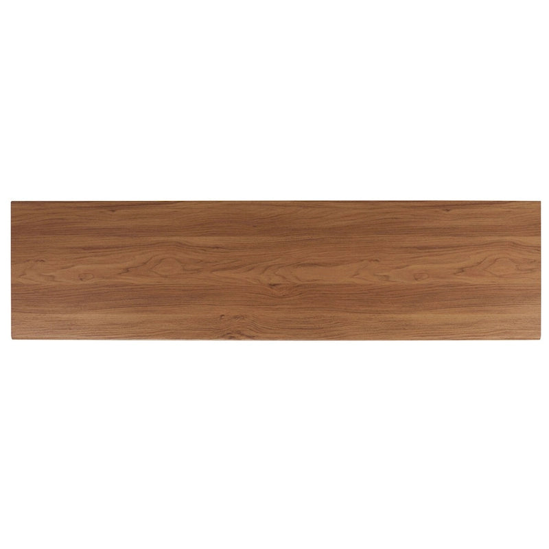 Teela Walnut 59-inch Storage Media TV Stand 59 W x 15 L x 19 H 59Wx15Dx19H