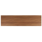 Teela Walnut 59-inch Storage Media TV Stand 59 W x 15 L x 19 H 59Wx15Dx19H