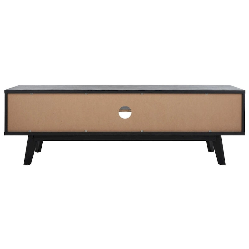 Teela Walnut 59-inch Storage Media TV Stand 59 W x 15 L x 19 H 59Wx15Dx19H