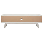 Teela Walnut 59-inch Storage Media TV Stand 59 W x 15 L x 19 H 59Wx15Dx19H