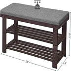 3-Tier Shoe Rack 11.4D x 28W x 19.3H