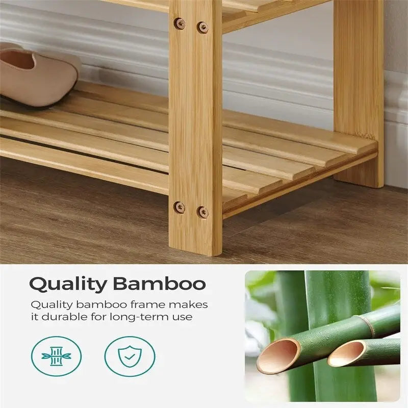 3-Tier Shoe Rack 11.4D x 28W x 19.3H