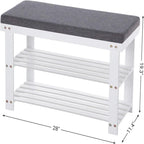 3-Tier Shoe Rack 11.4D x 28W x 19.3H