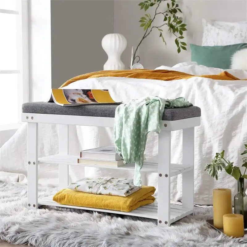 3-Tier Shoe Rack 11.4D x 28W x 19.3H