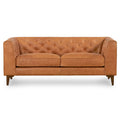 Apartment Sofa Full Grain Genuine Italian Leather