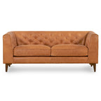 Apartment Sofa Full Grain Genuine Italian Leather