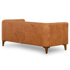 Apartment Sofa Full Grain Genuine Italian Leather
