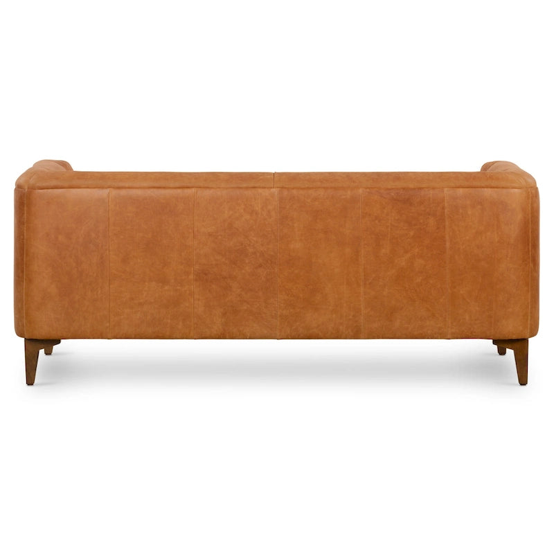 Apartment Sofa Full Grain Genuine Italian Leather