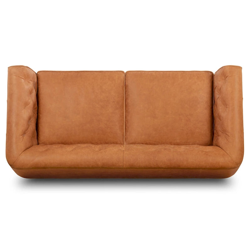 Apartment Sofa Full Grain Genuine Italian Leather